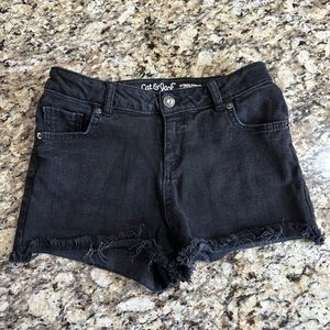 Cat & Jack Kids Black Denim Shorts